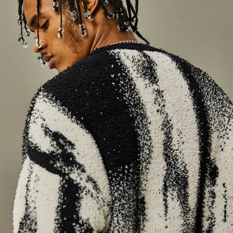 Artisan Brushwork Crewneck – Komfort & Kreativ Stil